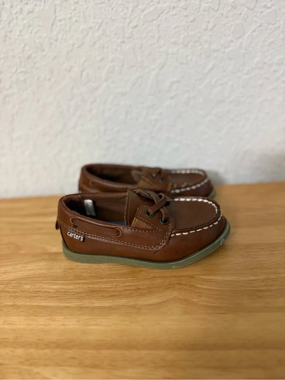 Carter's Brown Toddler Moccasin Boat Shoes